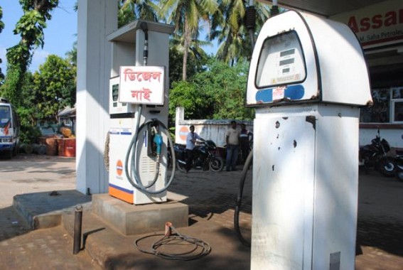 Acute diesel crisis hits Agartala
